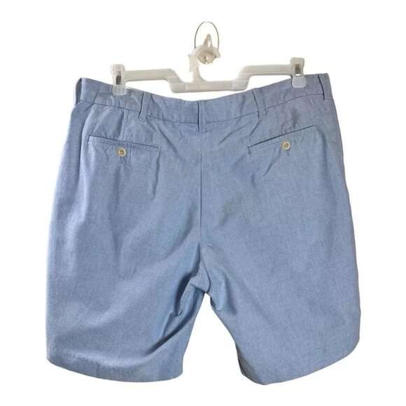 Polo Ralph Lauren Shorts Men's 40 Classic Fit Chambray Blue Flat Front Chino - Picture 1 of 6